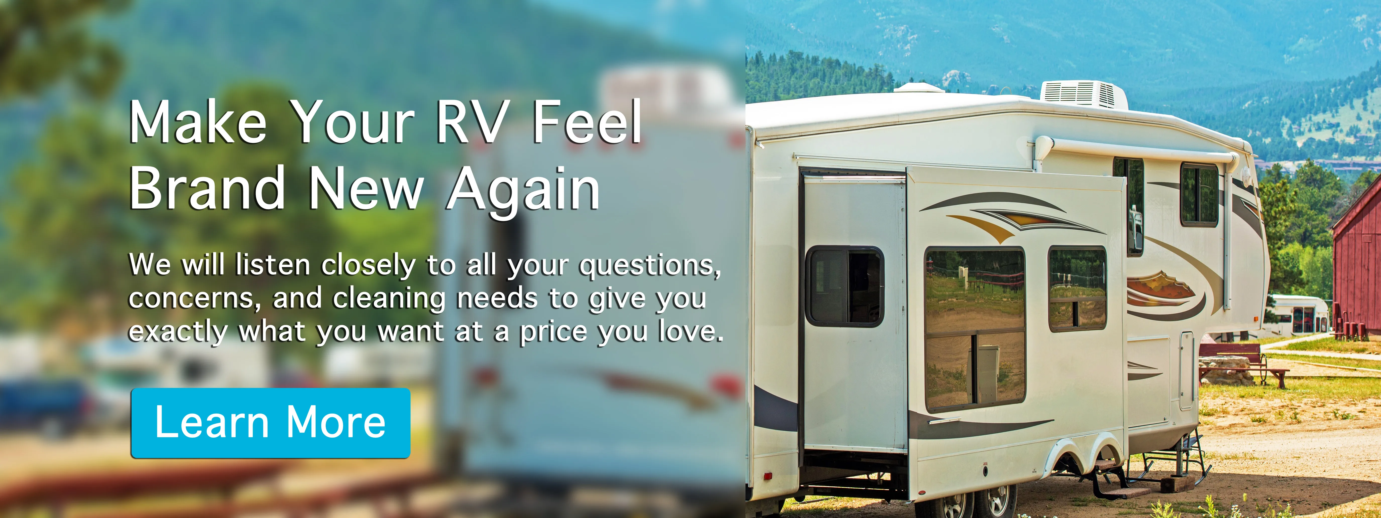 Make your RV feel brand new again with professional interior cleaning.